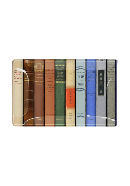 NY Public Library Decoupage Glass Tray