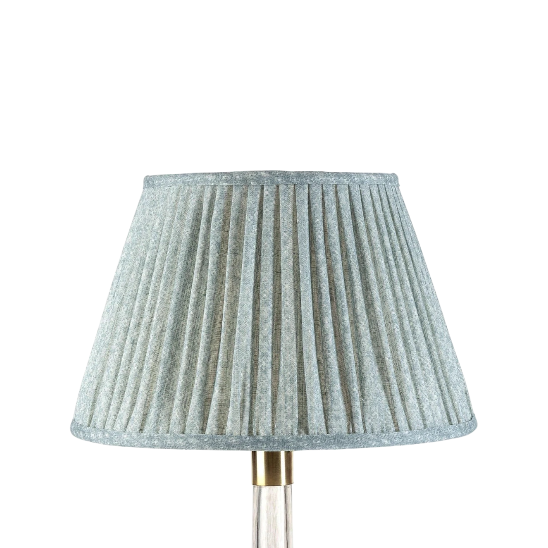 Fermoie Blue Figured Lampshade