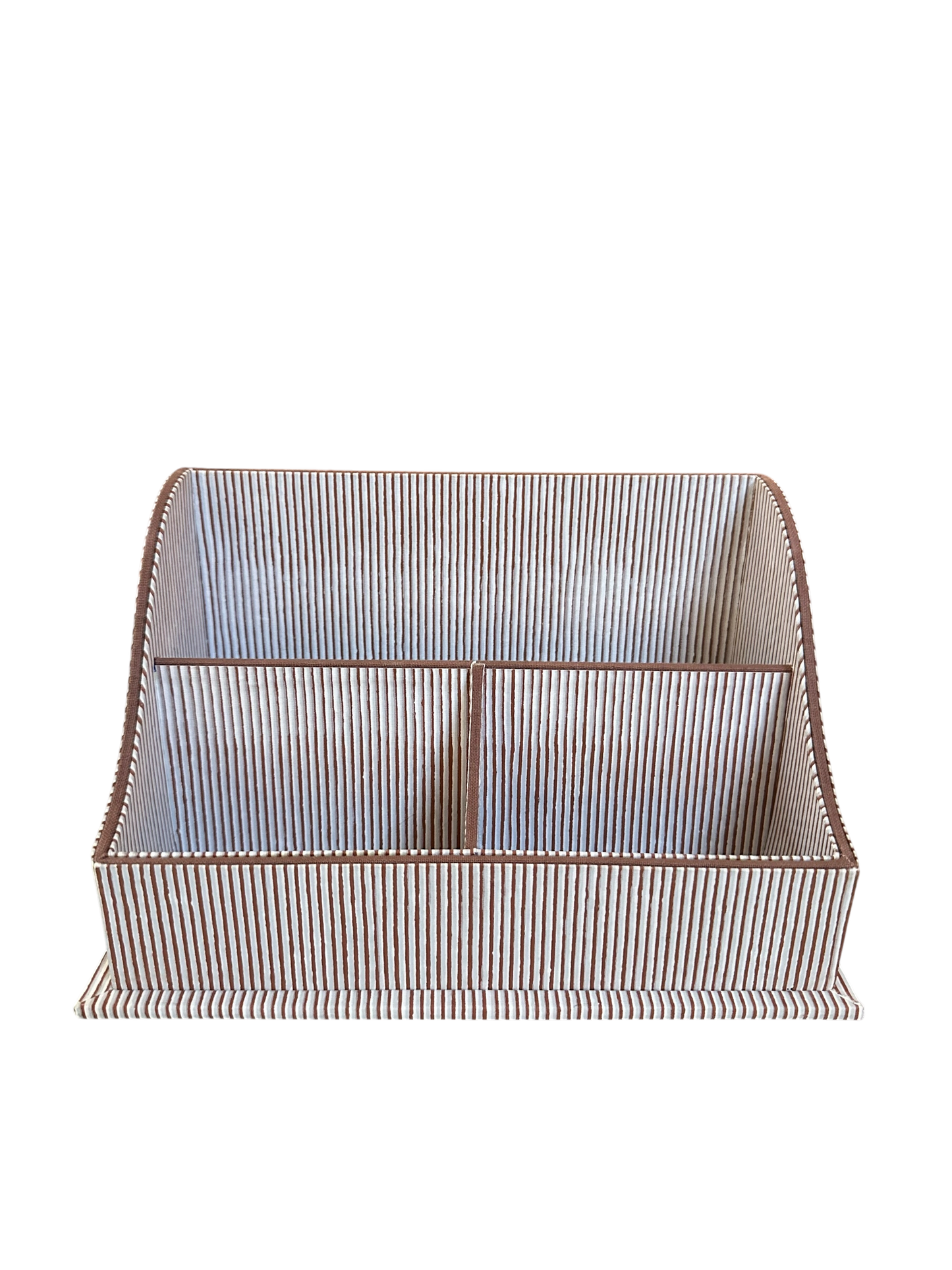 Light Blue Maroon Pinstripe Letter Sorter