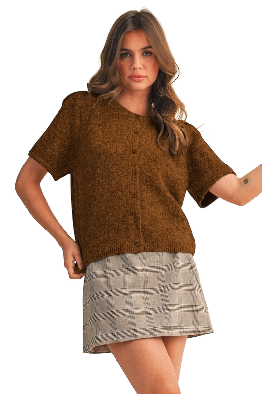 Short Sleeve Cardigan - Four Colors!