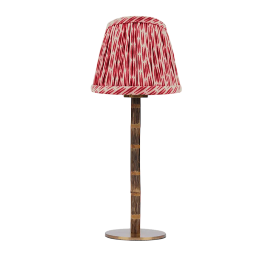 Red Bamboo Lamp - Cordless