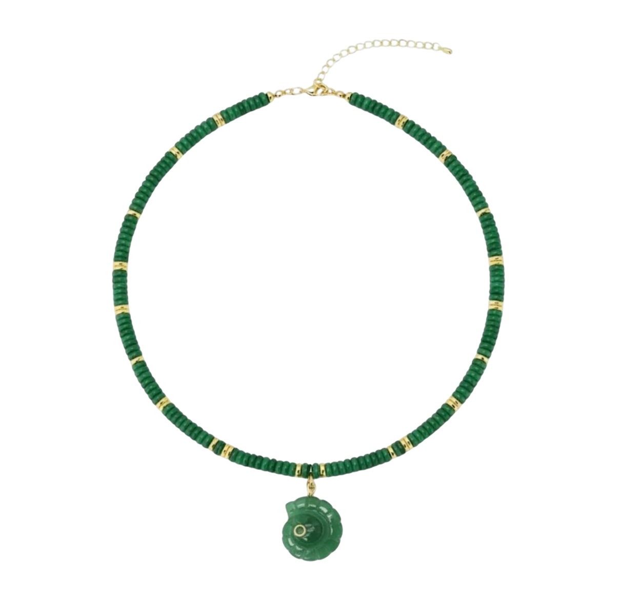 Shell Gem Beaded Necklace