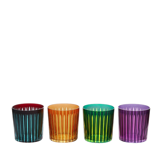 Prism Old Fashioned Glasses - Assorted (Set of 4)