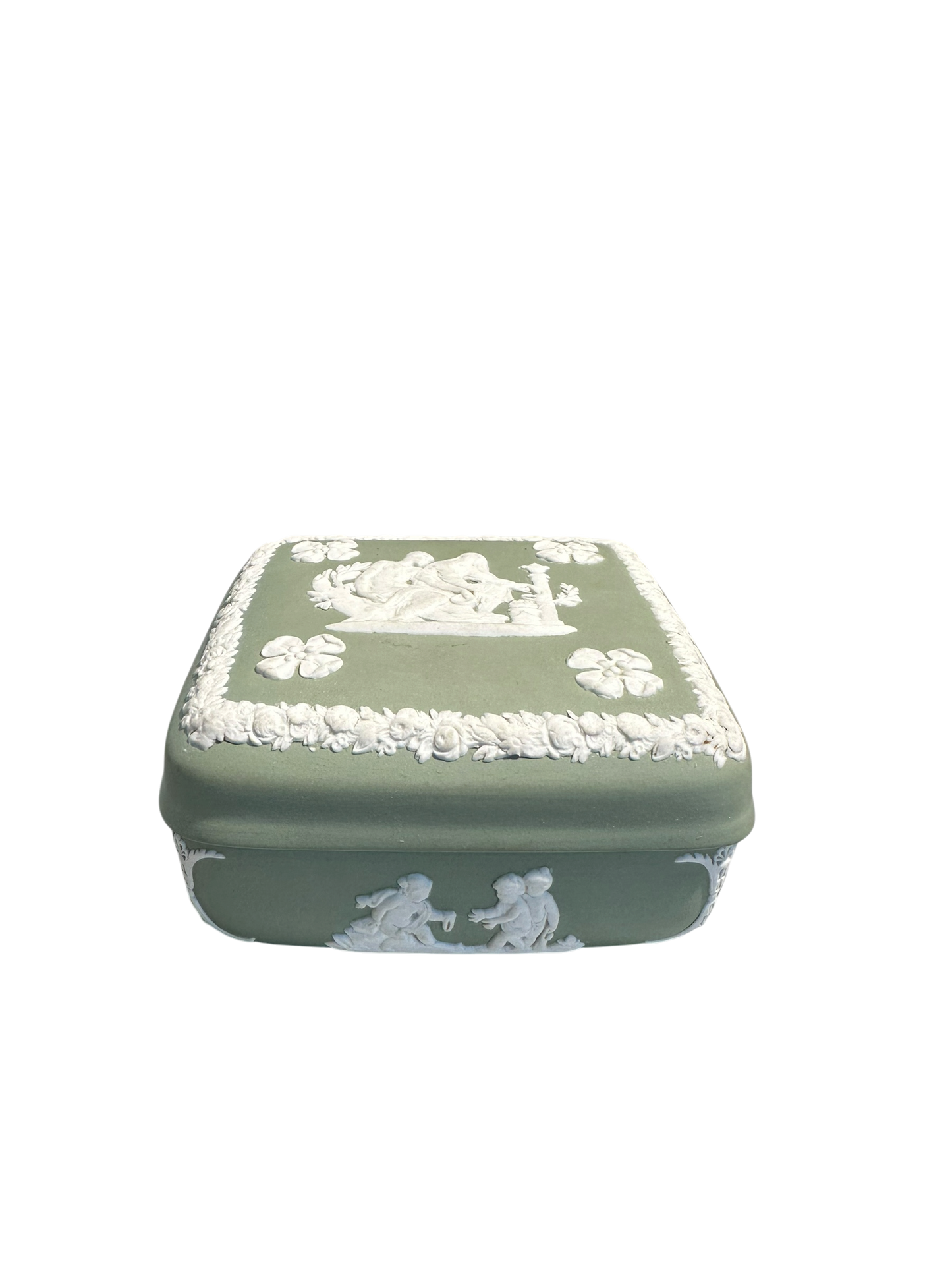 Square Trinket Box - Jasperware by Wedgwood