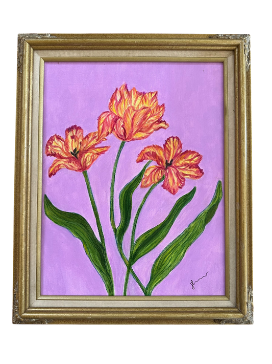 Jenn Leverett Art - Parrot Tulips II