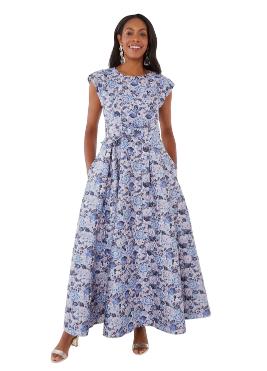 Olivia Gown Lavender Jacquard