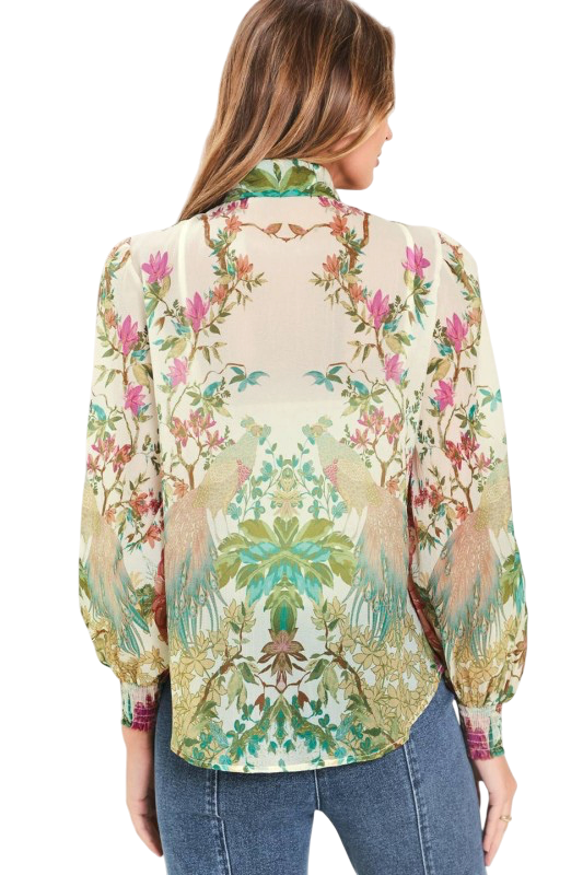 Floral Organza Blouse
