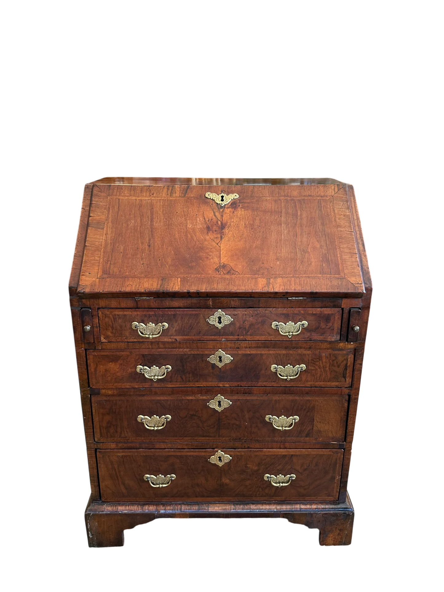Georgian-Style Walnut Slant Front Desk