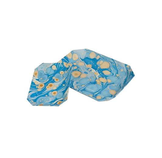 Marbled Octagonal Tray Set - Blue
Golden Pebbles