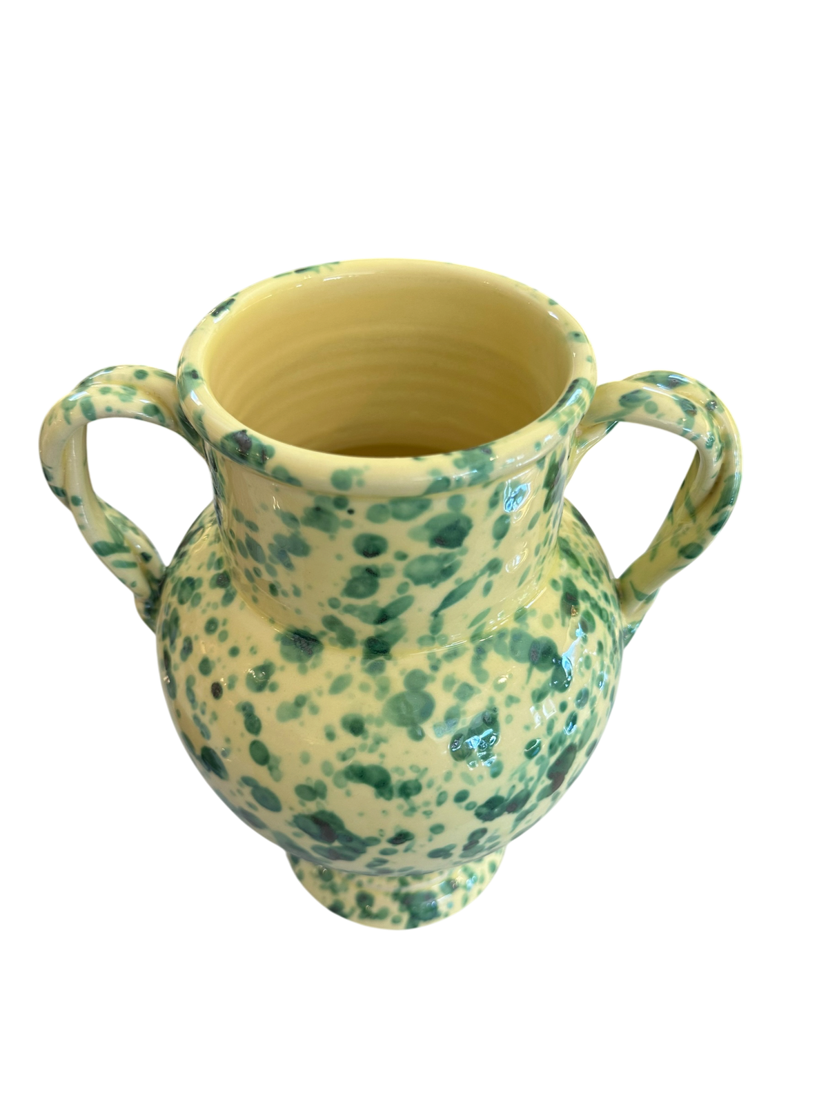 Large Medici Vase - Green Splatter