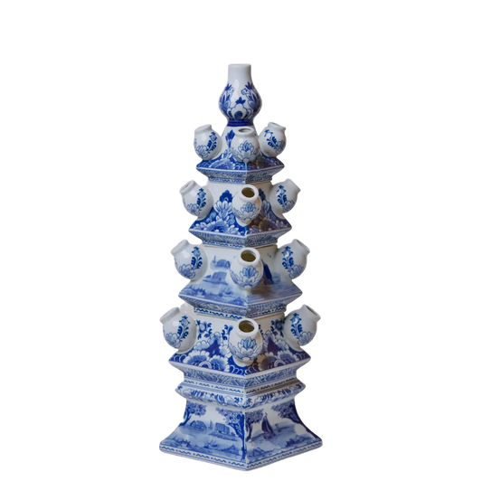 Blue and White Short Porcelain Tulipiere
