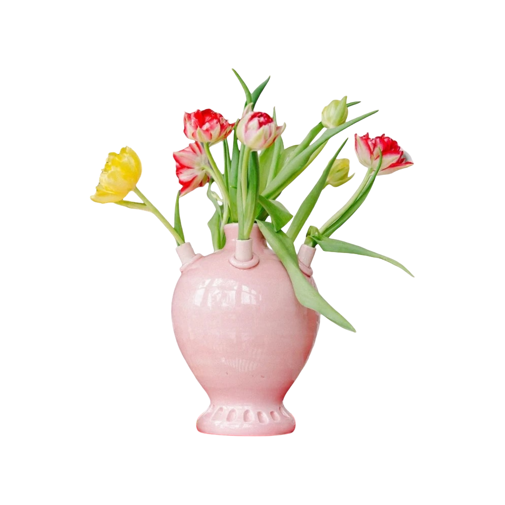 Round Pink Tulipiere