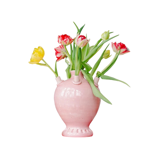 Round Pink Tulipiere