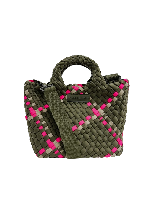 Mini Woven Tote - Sage Multi