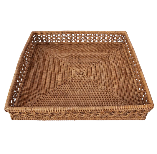 Rattan Square Tray