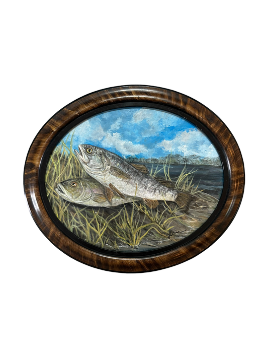 Jenn Leverett Art - Trout in Marsh