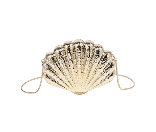 Gold Shell Evening Purse