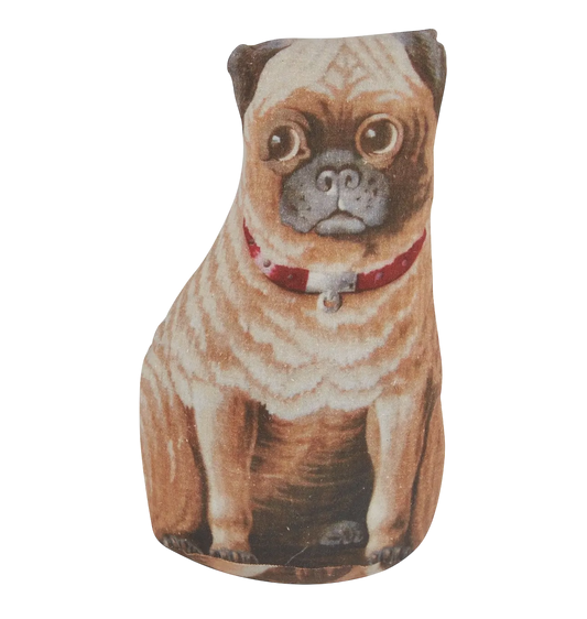Vintage Pug Pillow Small