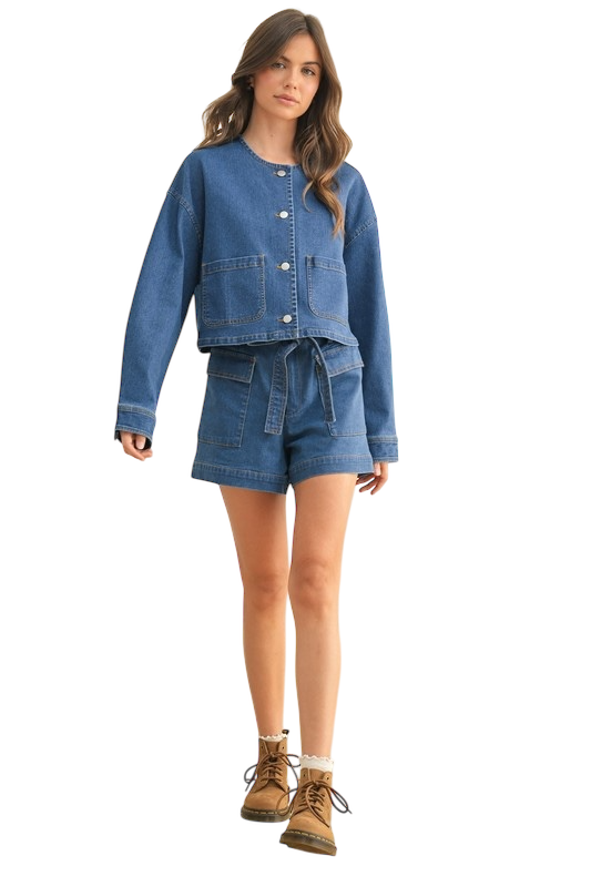 Patch Pocket Denim Jacket