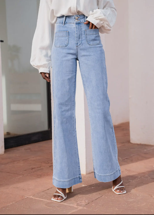 Elena Flair Jeans - Light Blue