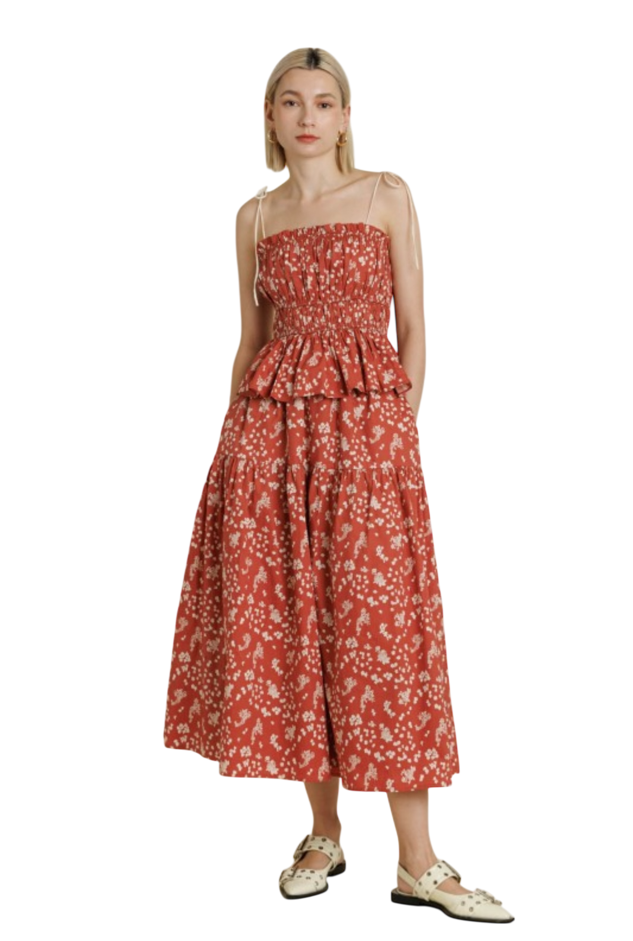 Scarlet Floral Top and Maxi Skirt Set