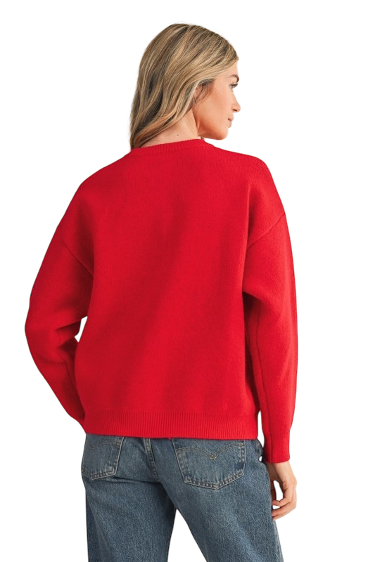 Dog Knit Sweater Cardigan