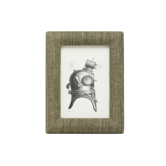 Dark Green Cotton Jute Photo Frame