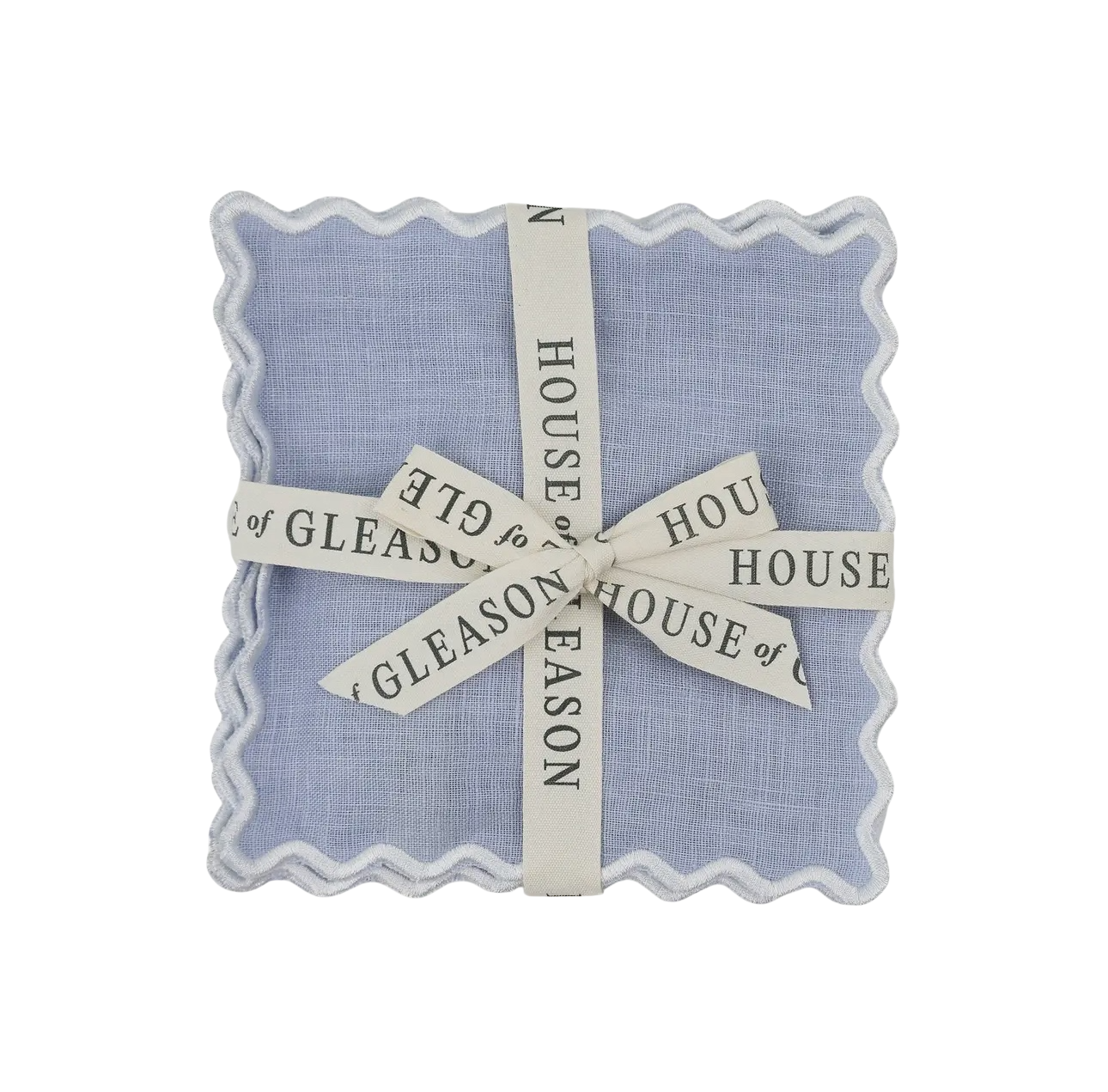 Powder Blue Linen Square Cocktail
Napkins - Set of 4