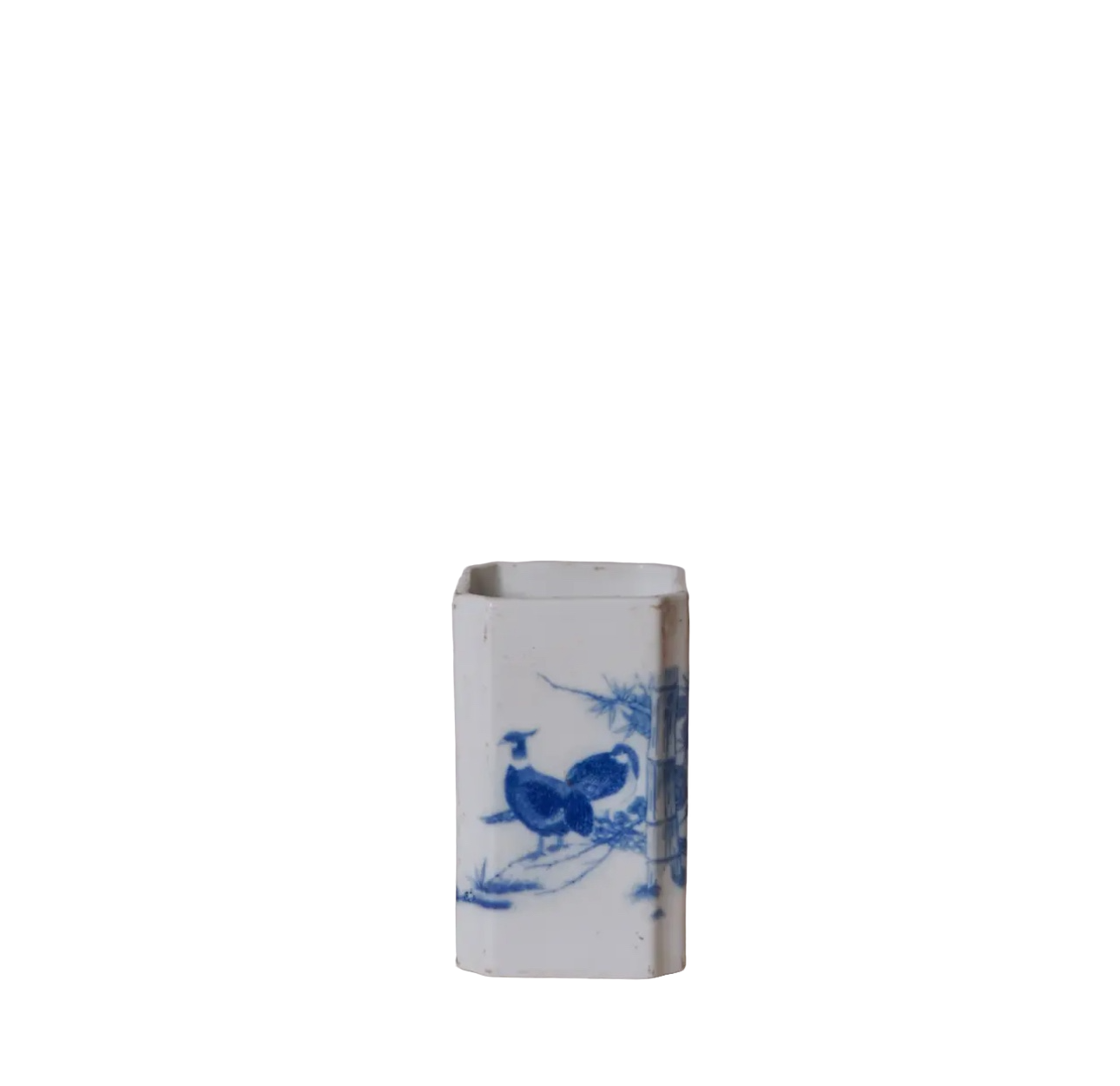 Blue and White Porcelain Pheasant
Square Vase