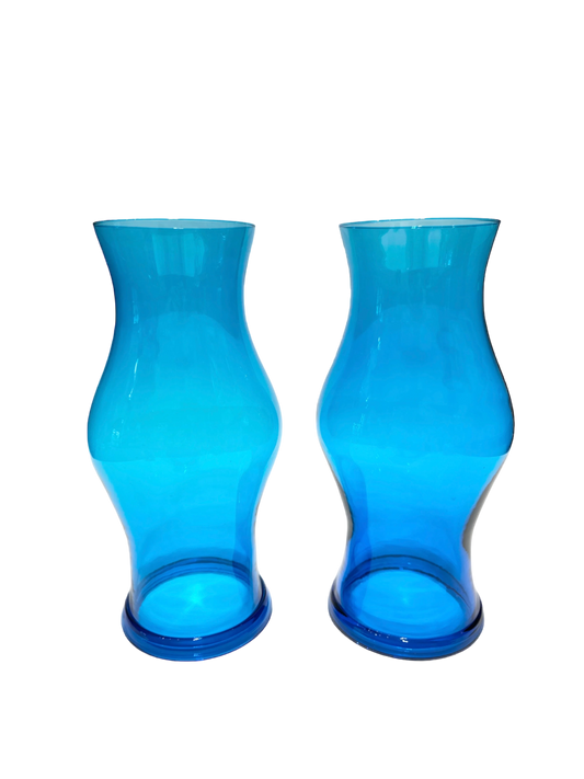Pair of Colonial Williamsburg Sapphire Hurricanes