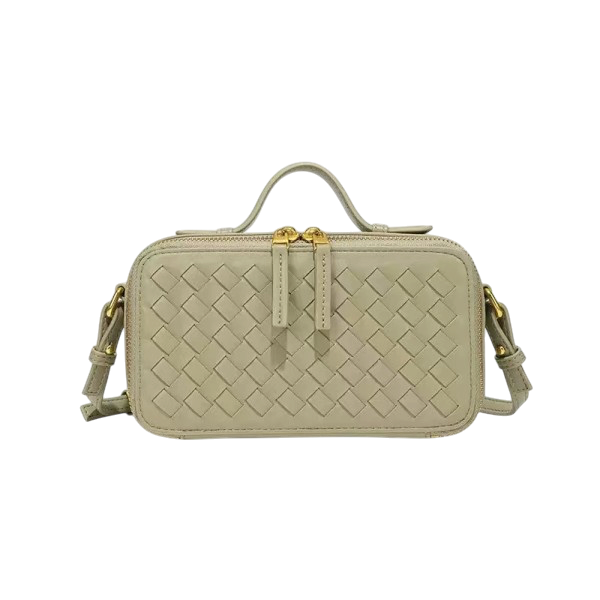 Woven Top Handle Shoulder Bag - Two Colors
