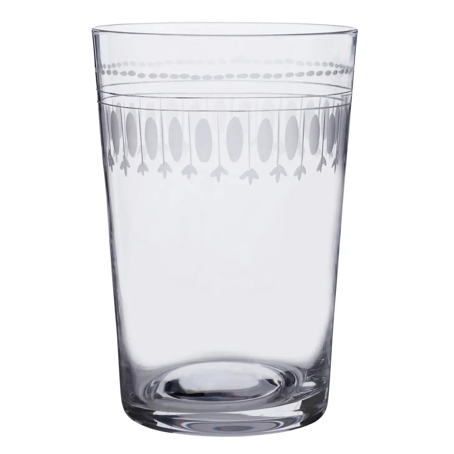 Crystal Tumblers with Ovals Design