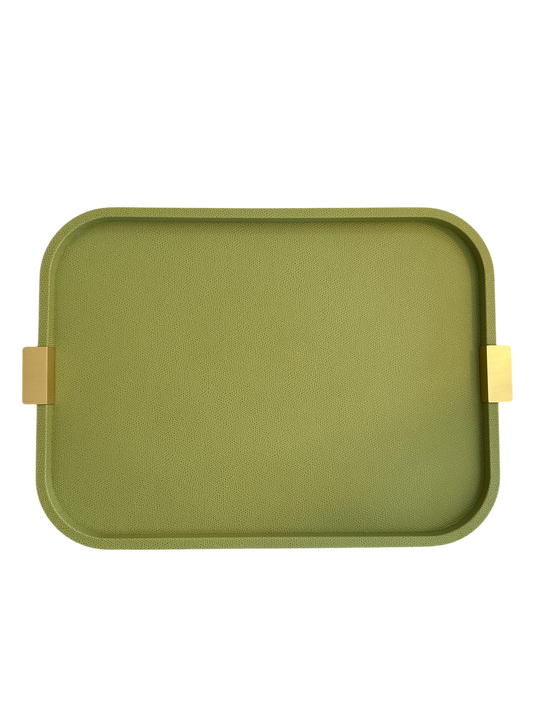 Medium Puccini Rectangular Tray / Brass Handles