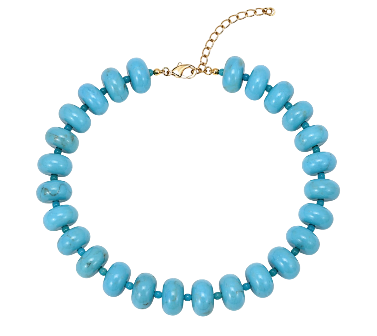 Chunky Oval Bead Necklace
