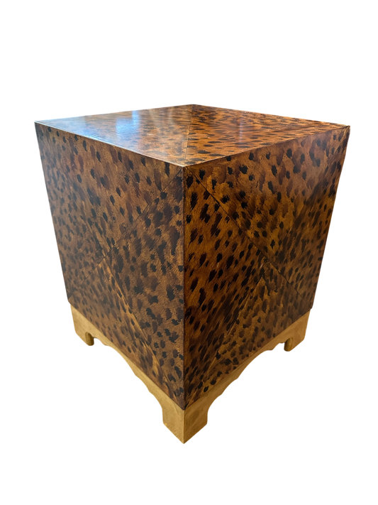 Bespoke Hand-Painted Tortoise Cube