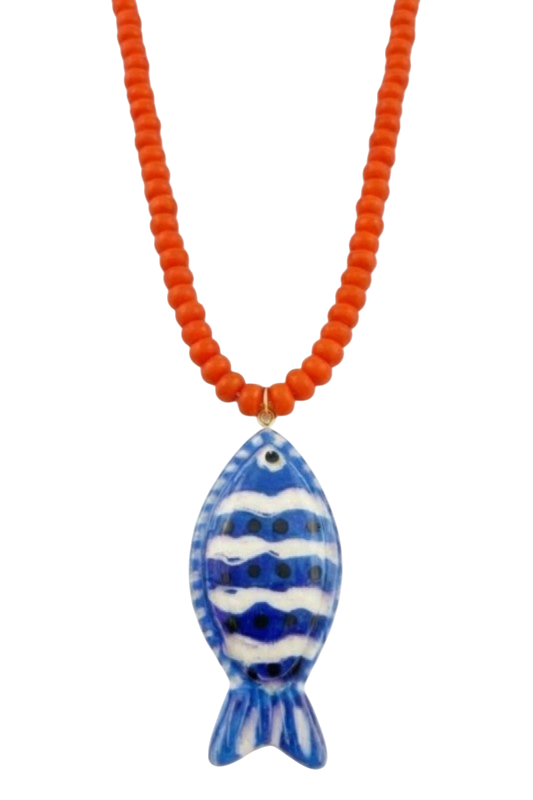 Beaded Fish Necklace