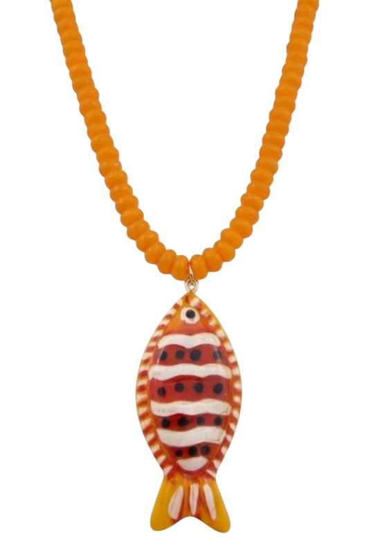 Beaded Fish Necklace