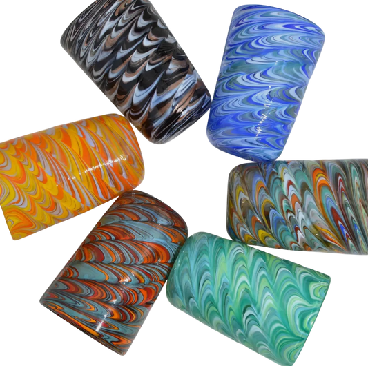 Murano Glass Tumbler / Marbled