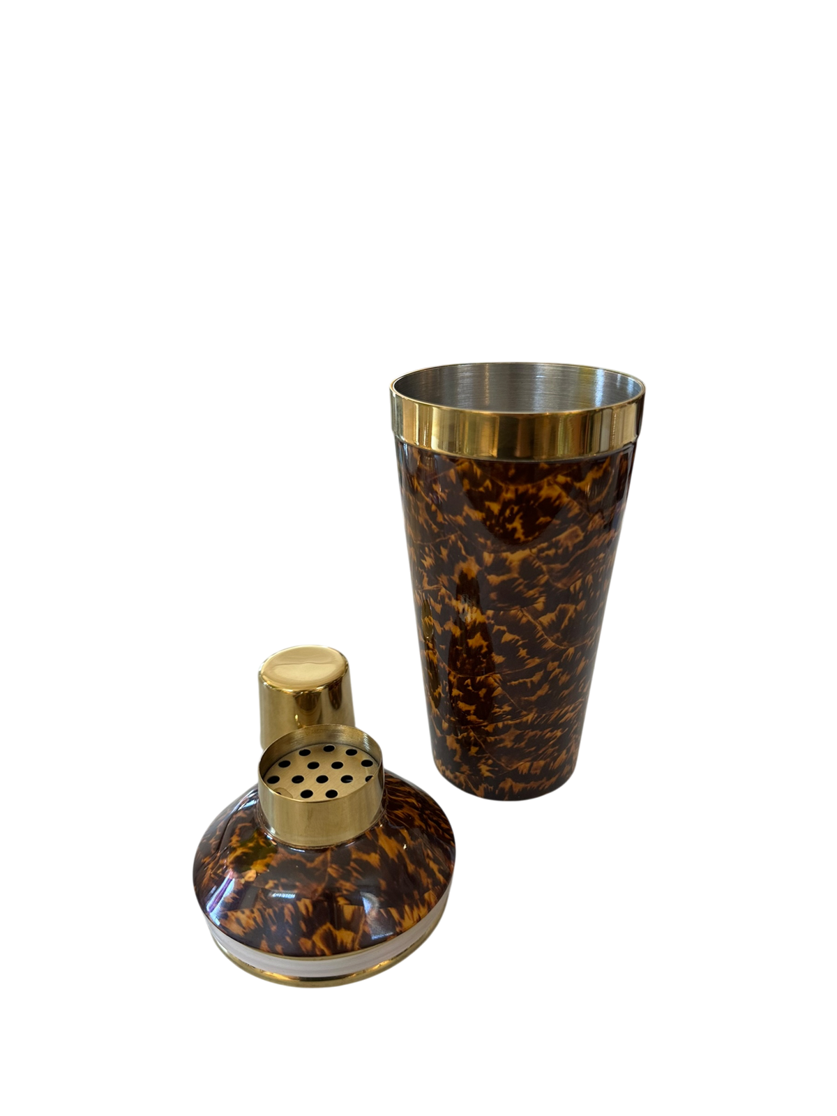 Maximilian Faux Tortoise Cocktail Shaker