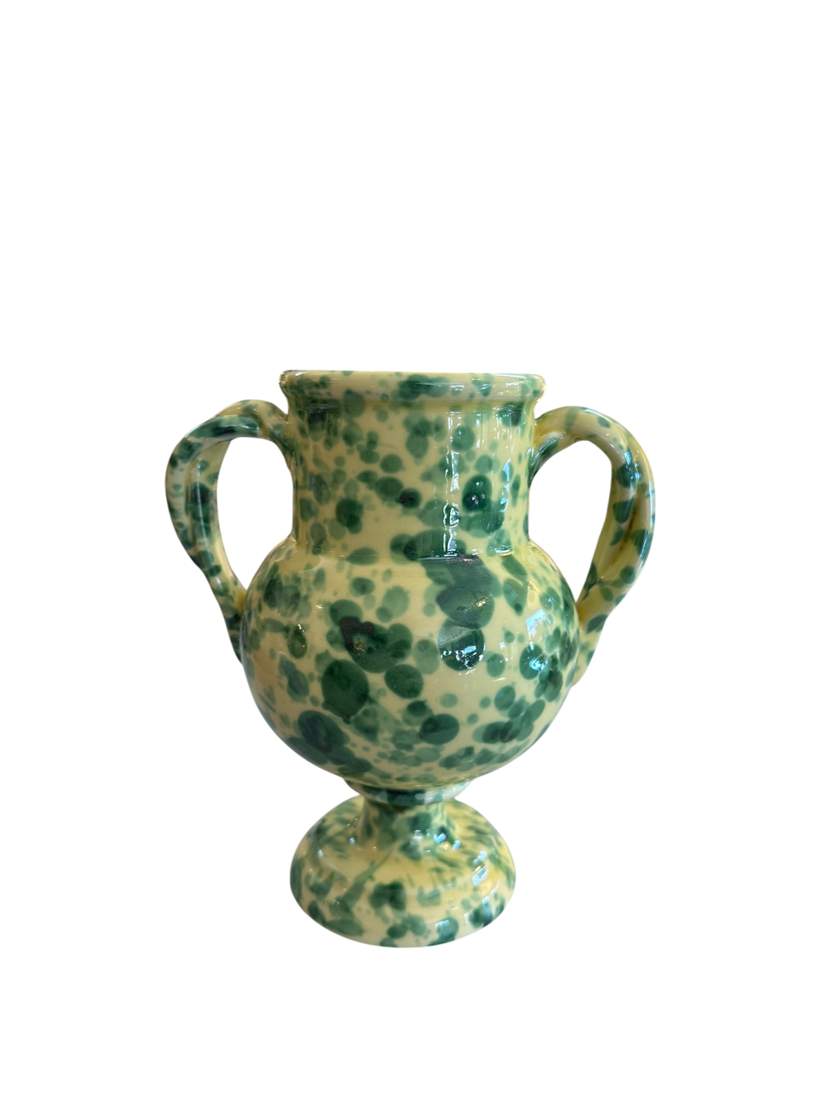 Verona Vase - Green Splatter