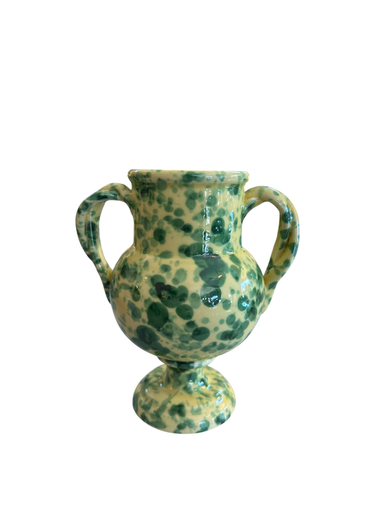 Verona Vase - Green Splatter