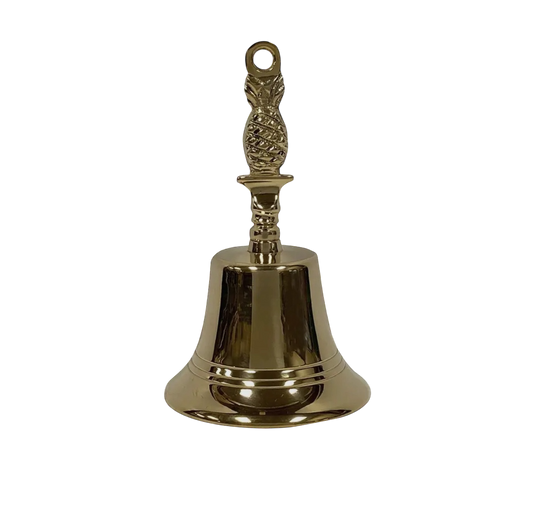 6" Polished Brass Pineapple Hand
Bell