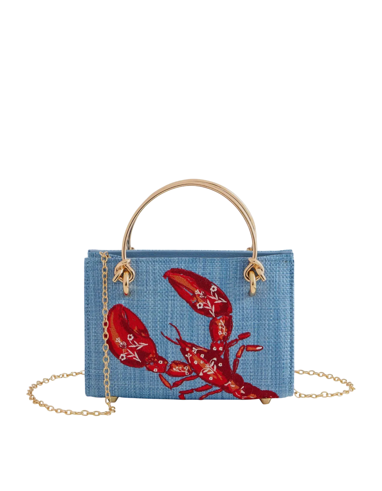Lobster Brass Handle Mini Tote
