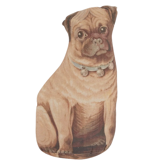 Vintage Pug Pillow Large
