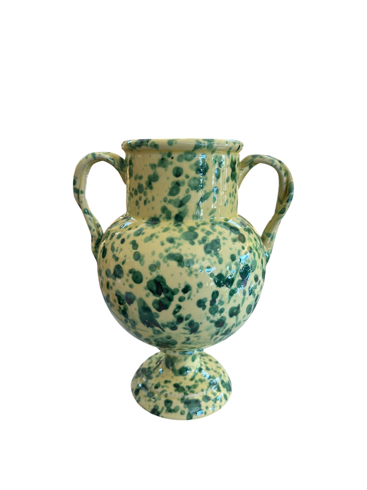 Large Medici Vase - Green Splatter