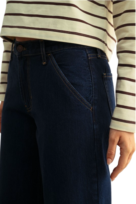 Trouser Pocket Straight Leg Denim Jean