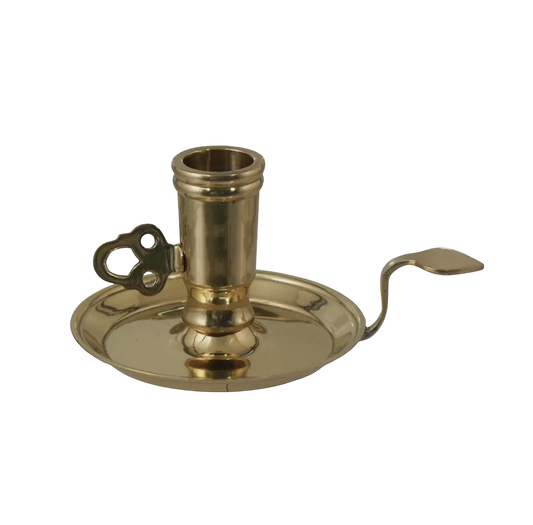 Solid Polished Brass Chamberstick II