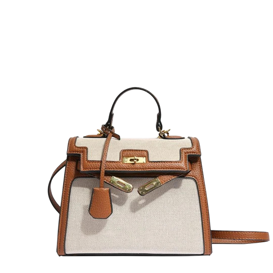 Canvas Tess Bag - Saddle