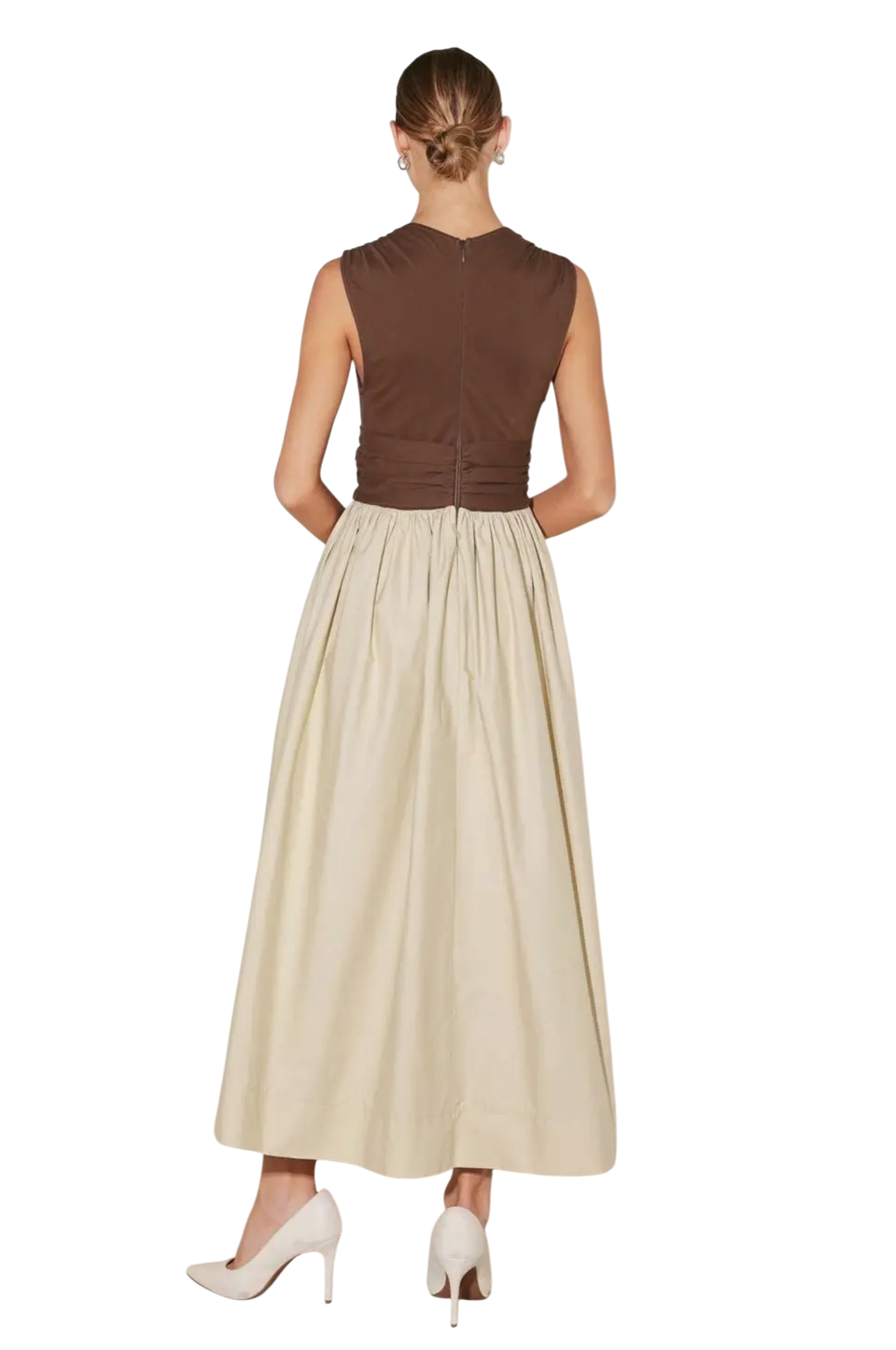 Color Block Mix Media Midi