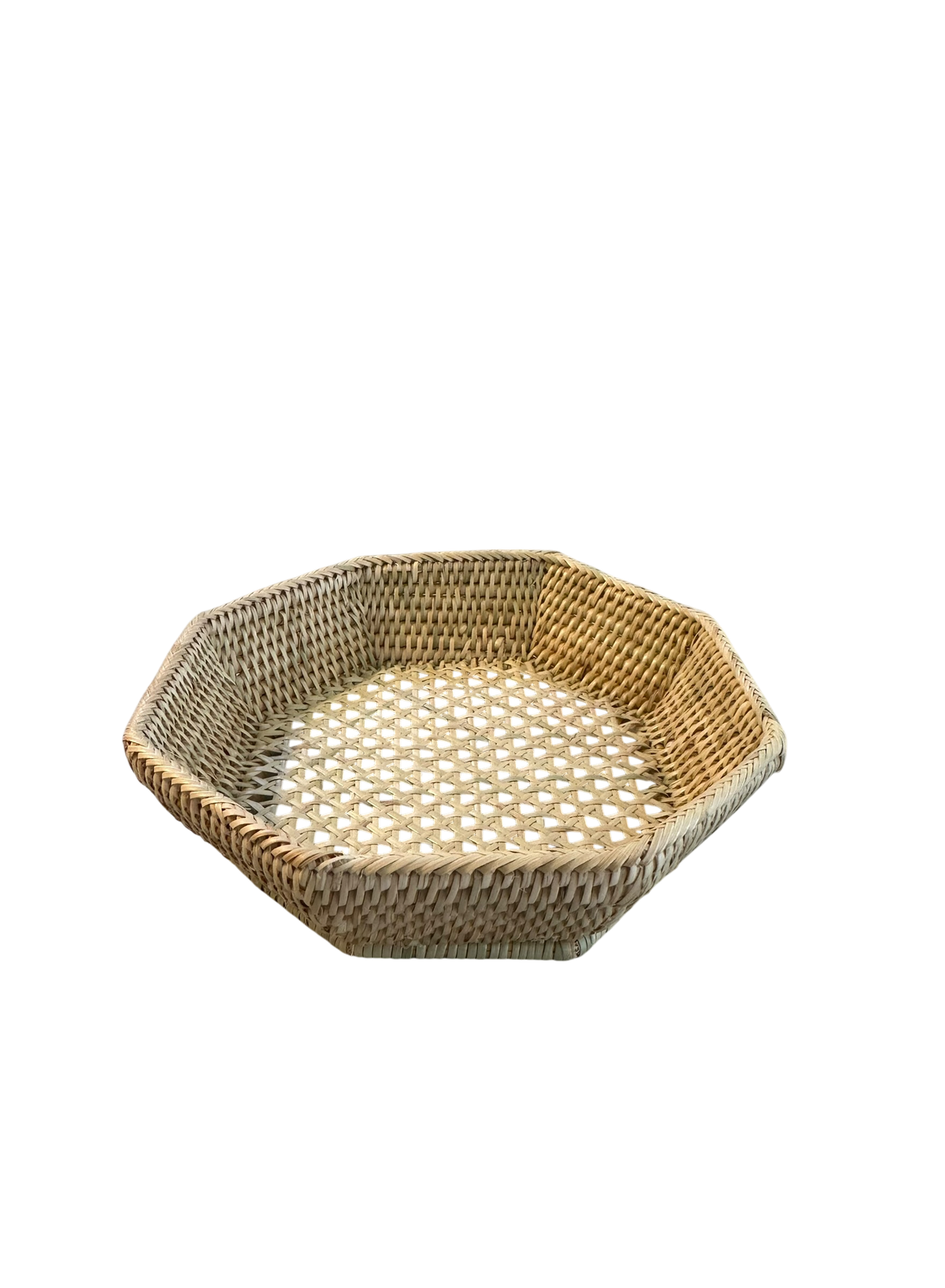 Octagon Mini Rattan Tray Dish